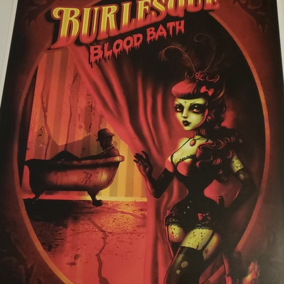 Too Fast Burlesque Blood Bath The Alienist 11"x17" Lithograph Tattoo Art Print - Picture 3 of 8